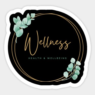 Wellness, Health and Wellbeing Sticker